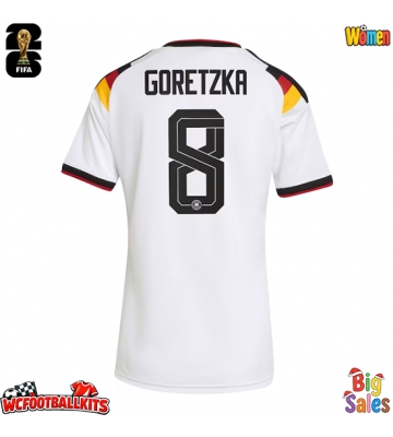 Germany Leon Goretzka #8 Replica Home Stadium Shirt for Women World Cup 2026 Short Sleeve